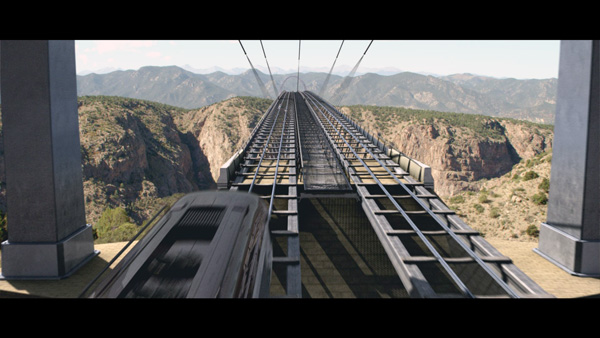 Photo of VFX - the John Galt Line's first train on the new Wyatt Junction bridge