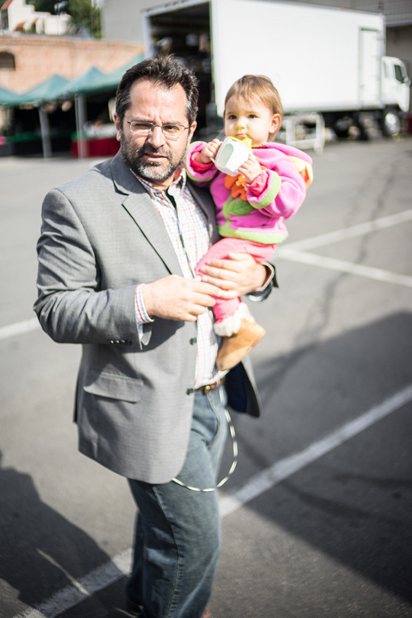 Photo of On The Set Associate Producer Scott DeSapio and Daughter Mikayla