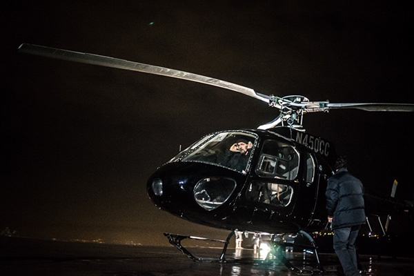 Photo of Ragnar Danneskjold piloting helicopter