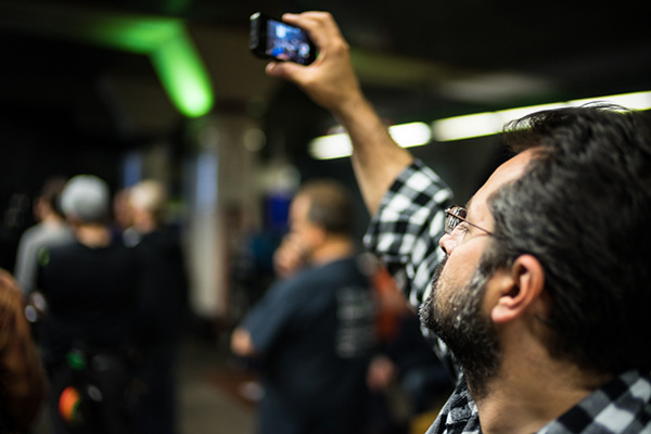 Photo of Scott DeSapio Recording Personal Video